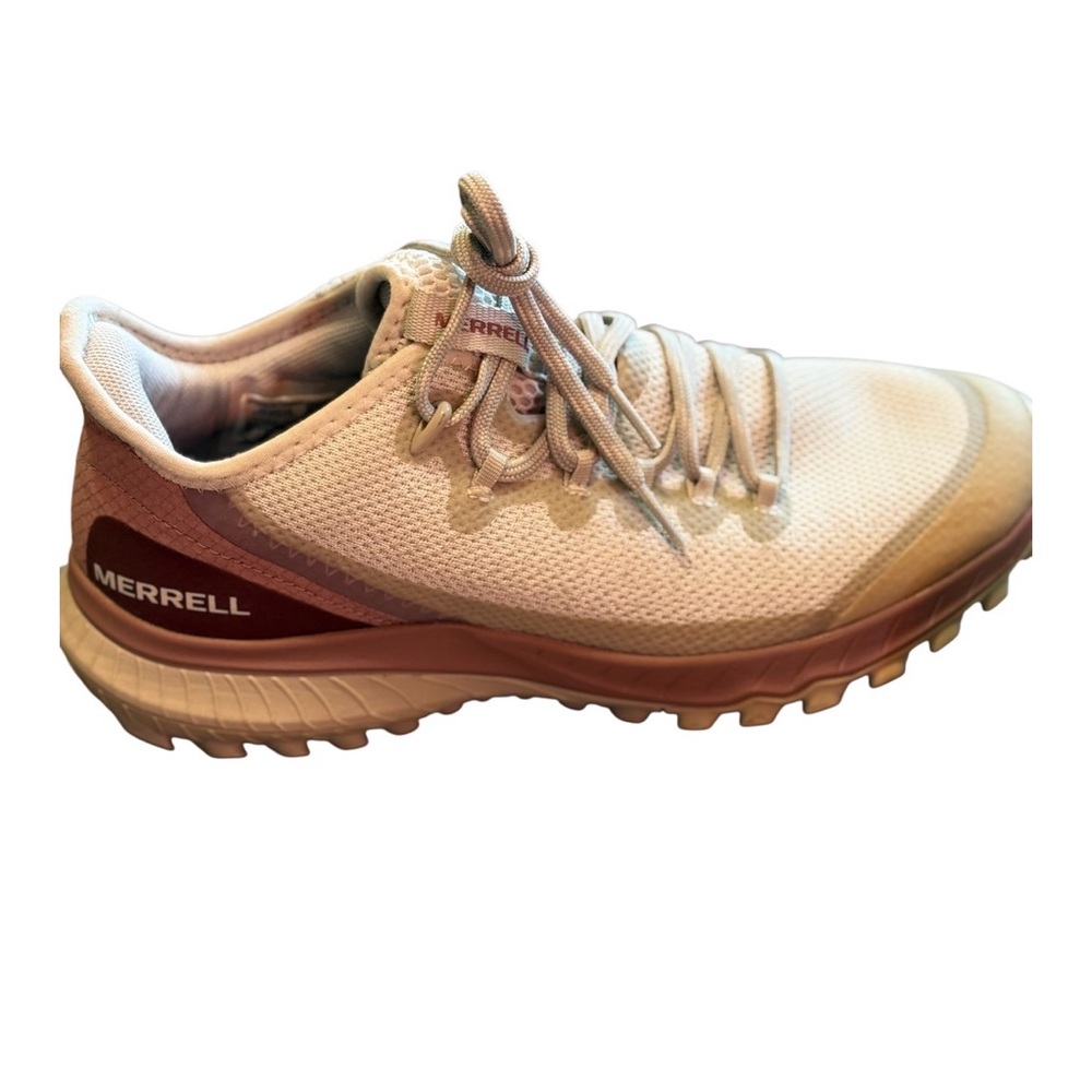Merrell Trail Running Shoes Womens 8 Gray Pink Hiking Sneakers Comfort - Picture 3 of 8